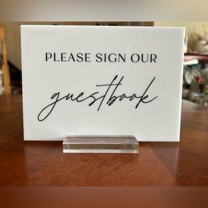 Please Sign our Guestbook Sign